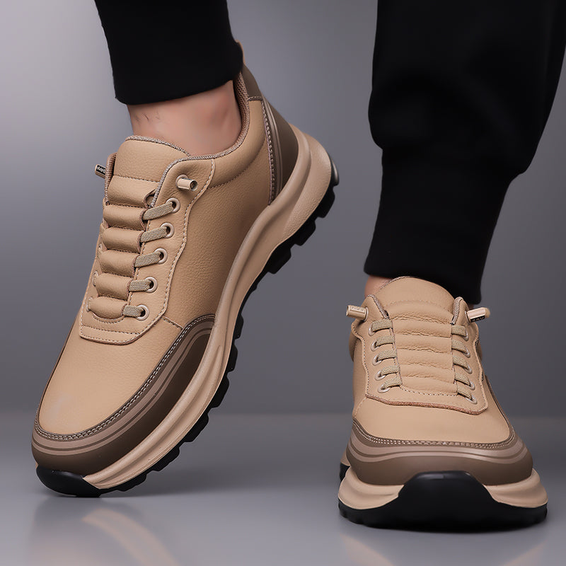 Men's Thick Soled Leather Shoes