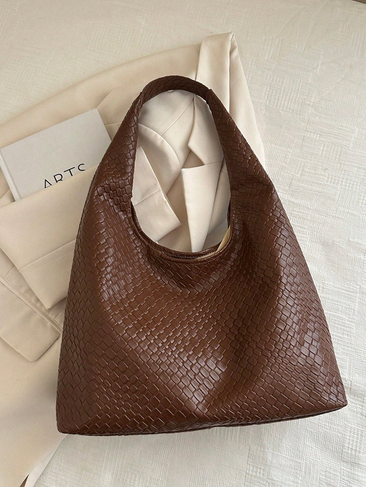 Crescent Shoulder Bag in PU Leather