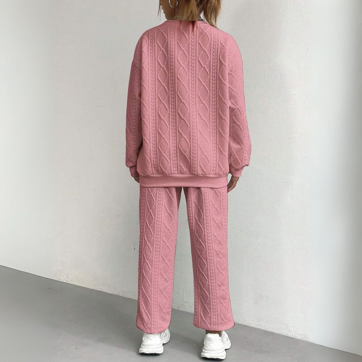Women's Cable Knit Two-Piece Set