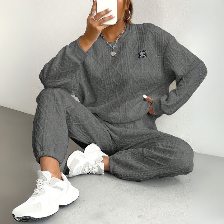 Women's Cable Knit Two-Piece Set