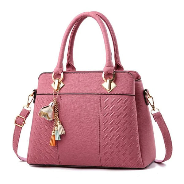 Women's Embossed Detail Satchel Handbag