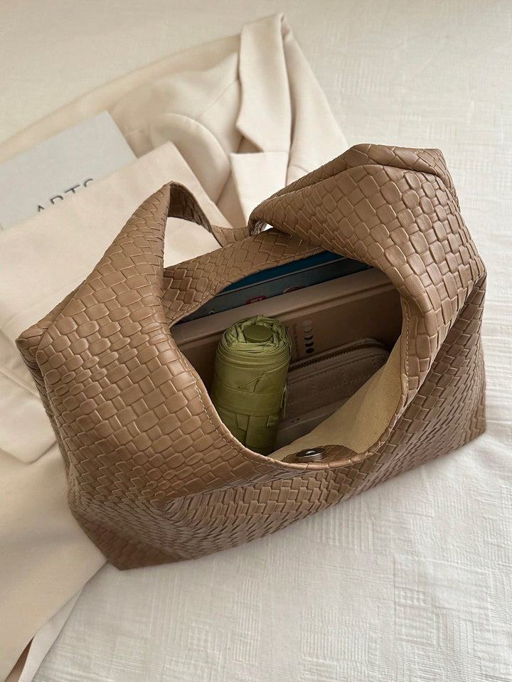 Crescent Shoulder Bag in PU Leather