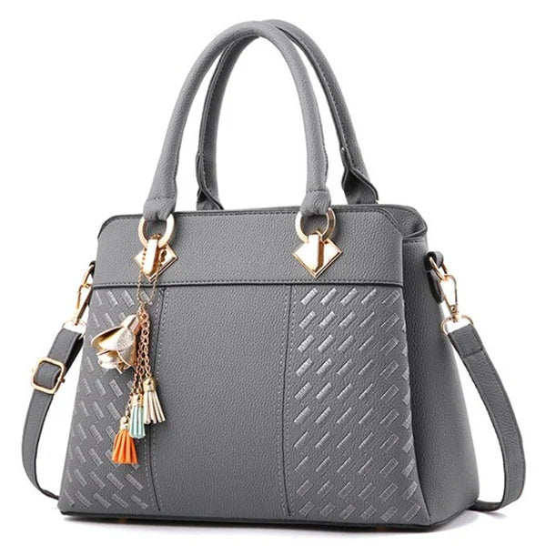 Women's Embossed Detail Satchel Handbag