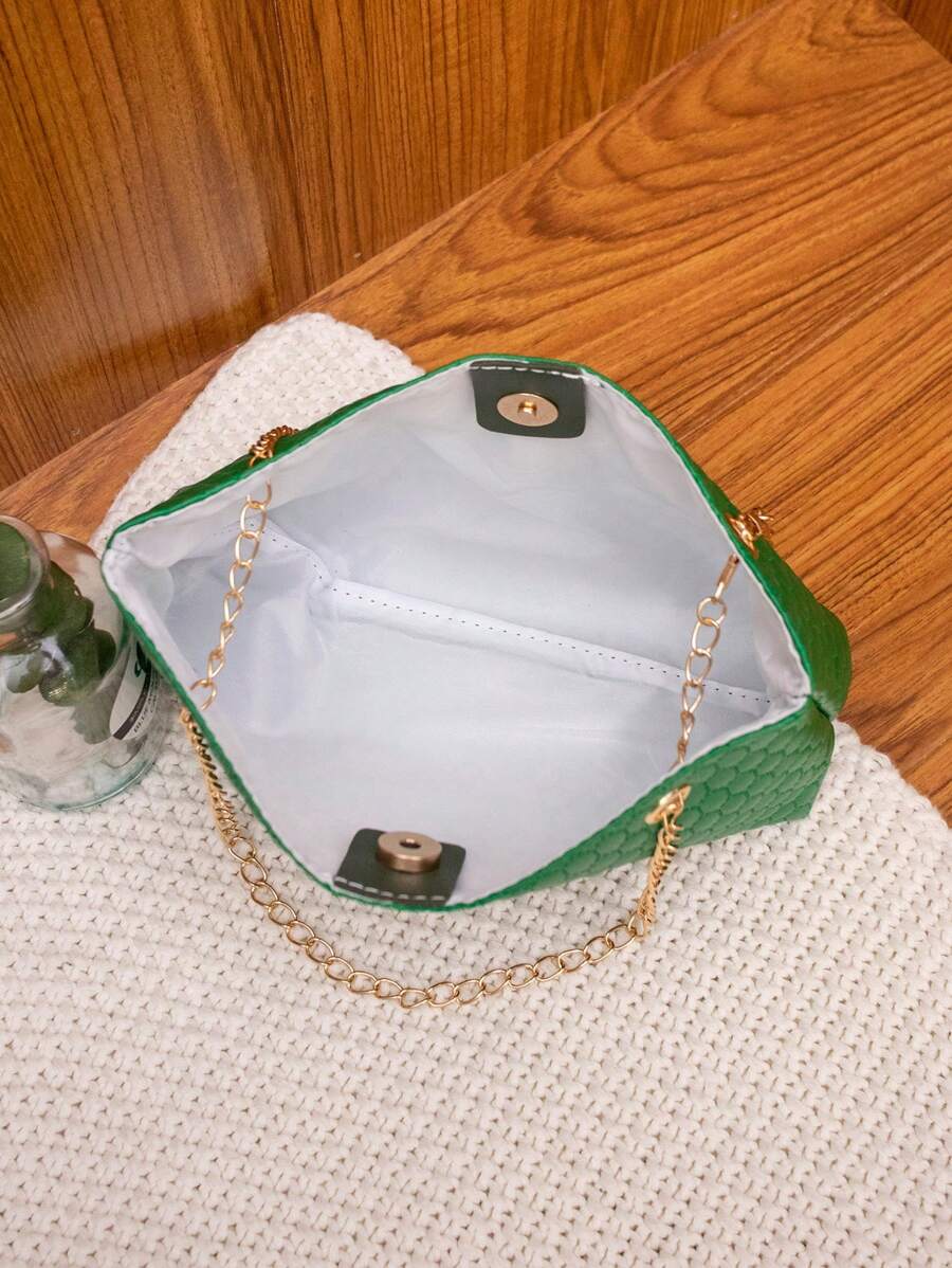Women's Printed Chain Shoulder Bag