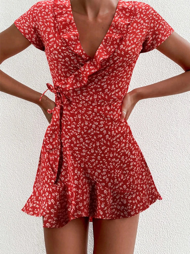 Women's Floral Print Mini Dress
